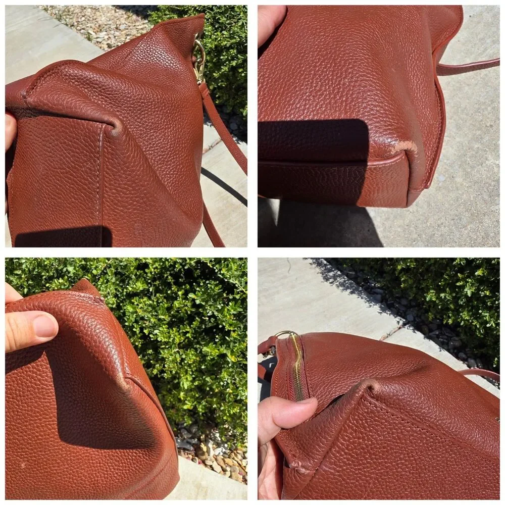 Ted Baker Chhloee Chloe soft brown leather hobo bag large Crossbody Strap